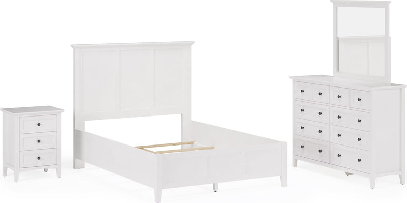 Grace Wall or Dresser Mirror in Snowfall White