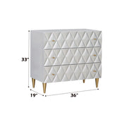Anson - Console Cabinet - Metallic Silver & Champagne - R&R Furniture Gallery (Fountain Valley, CA)