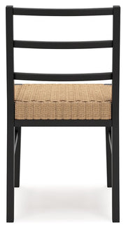 Isanti - Dining Room Side Chair (Set of 2) - Light Brown / Black - R&R Furniture Gallery (Fountain Valley, CA)