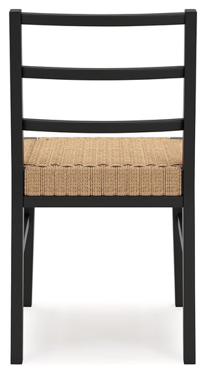 Isanti - Dining Room Side Chair (Set of 2) - Light Brown / Black - R&R Furniture Gallery (Fountain Valley, CA)