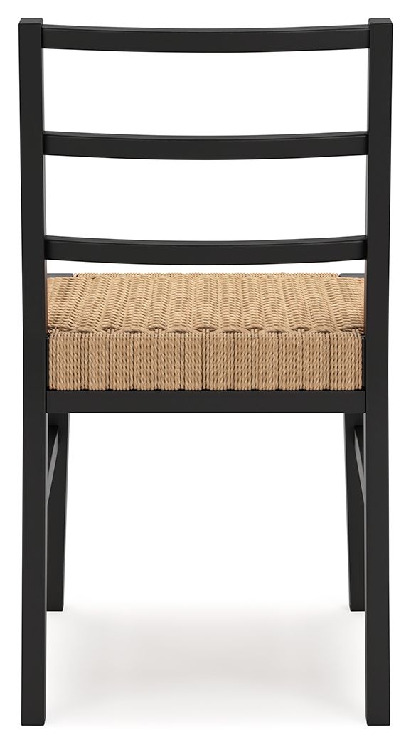 Isanti - Dining Room Side Chair (Set of 2) - Light Brown / Black - R&R Furniture Gallery (Fountain Valley, CA)
