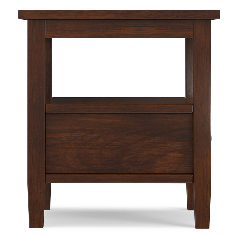Warm Shaker - End Table With Smooth Drawer Storage - Brown - R&R Furniture Gallery (Fountain Valley, CA)
