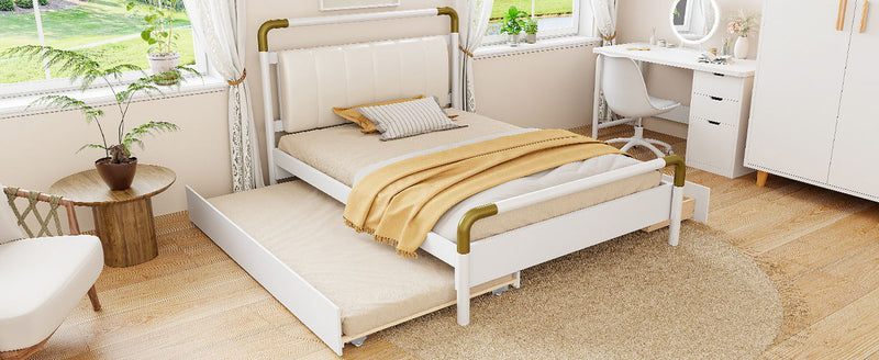 Storage Platform Bed, With 2 Big Drawers, Trundle - R&R Furniture Gallery (Fountain Valley, CA)