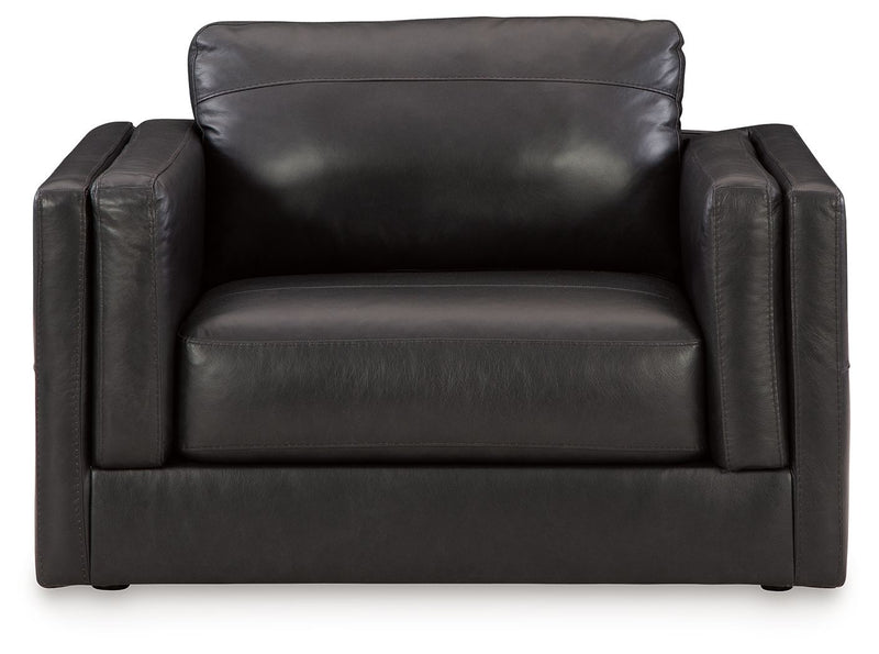 Amiata - Chair And A Half - Onyx - R&R Furniture Gallery (Fountain Valley, CA)