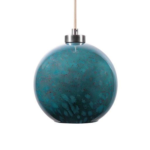 Blue Gemblue 1-light mini pendant light by Uttermost, featuring a sleek modern design with a glass shade.