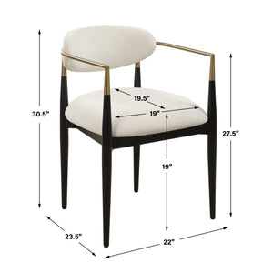 Moxie - Dining Arm Chair - White
