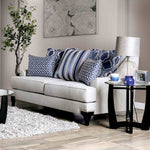Sisseton - Loveseat, Light Gray