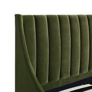 Aspen - Vertical Tufted Modern Headboard Platform Bed Set - R&R Furniture Gallery (Fountain Valley, CA)