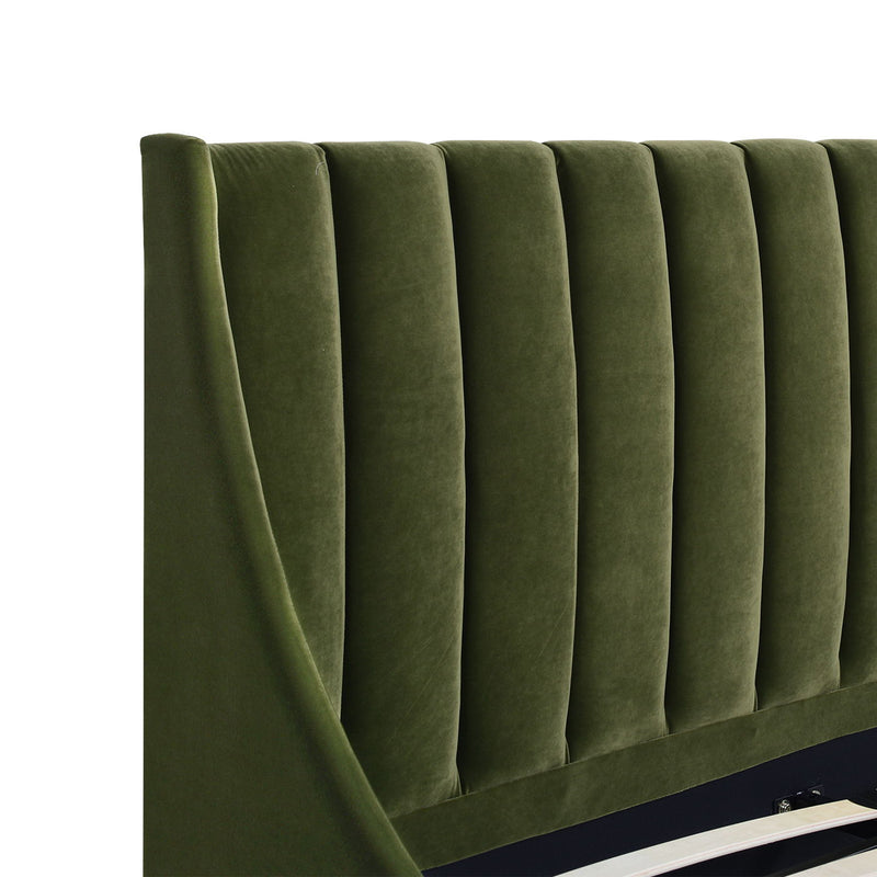 Aspen - Vertical Tufted Modern Headboard Platform Bed Set - R&R Furniture Gallery (Fountain Valley, CA)