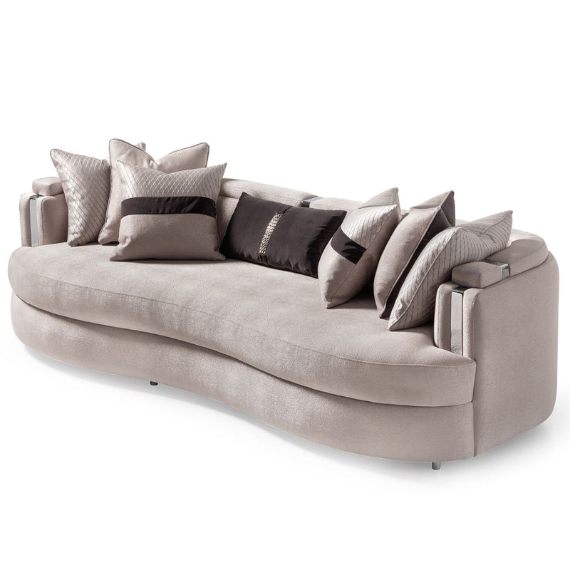 Carmela - Mansion Sofa - Zinc / Silver - R&R Furniture Gallery (Fountain Valley, CA)