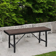 Mariatu - Bench - Oak & Black - R&R Furniture Gallery (Fountain Valley, CA)