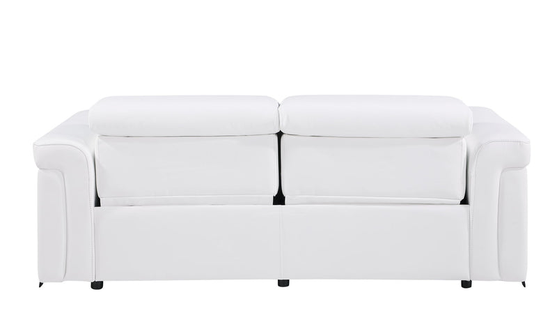 1126 - Top Grain Power Reclining Italian Leather Sofa - R&R Furniture Gallery (Fountain Valley, CA)