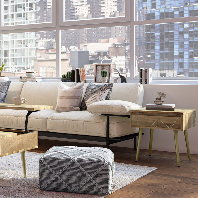 Jager - Side Table - Natural - R&R Furniture Gallery (Fountain Valley, CA)