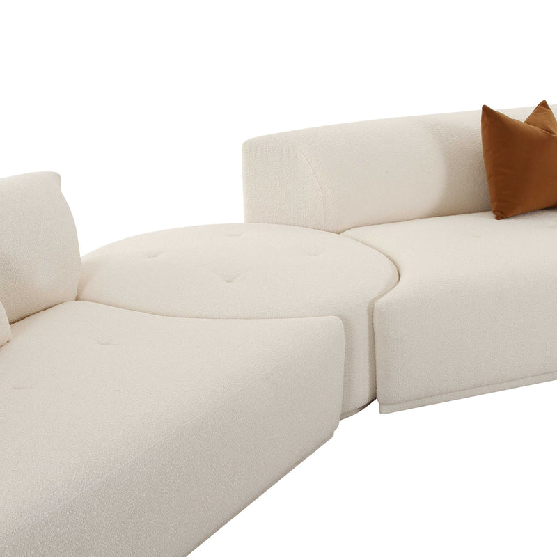 Fickle - Boucle Modular Sectional - R&R Furniture Gallery (Fountain Valley, CA)