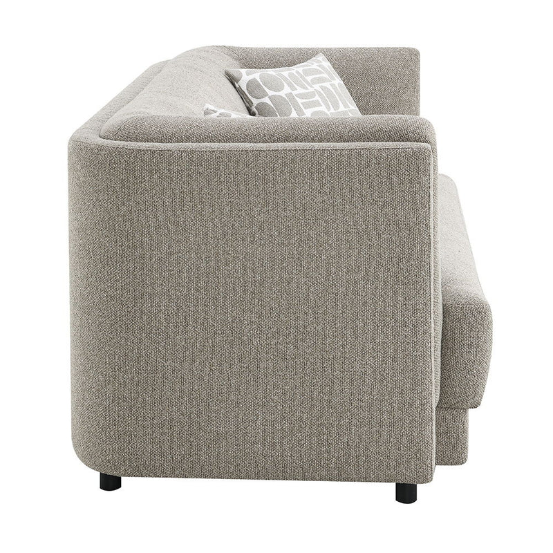 Glenda - Sofa With 3 Pillows - Gray Chenille - R&R Furniture Gallery (Fountain Valley, CA)