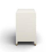 Dani - Faux Shagreen 6-Drawer Dresser - Cream - R&R Furniture Gallery (Fountain Valley, CA)