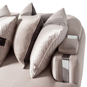 Carmela - Mansion Sofa - Zinc / Silver - R&R Furniture Gallery (Fountain Valley, CA)
