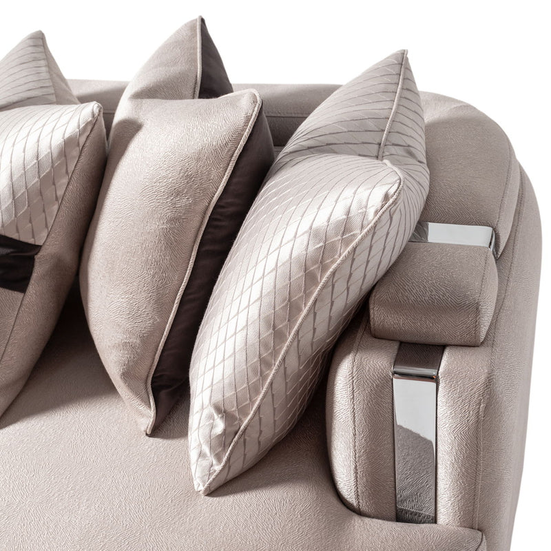 Carmela - Mansion Sofa - Zinc / Silver - R&R Furniture Gallery (Fountain Valley, CA)