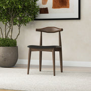 Destiny - Dining Chairs (Set of 2) - Black / Dark Brown - R&R Furniture Gallery (Fountain Valley, CA)