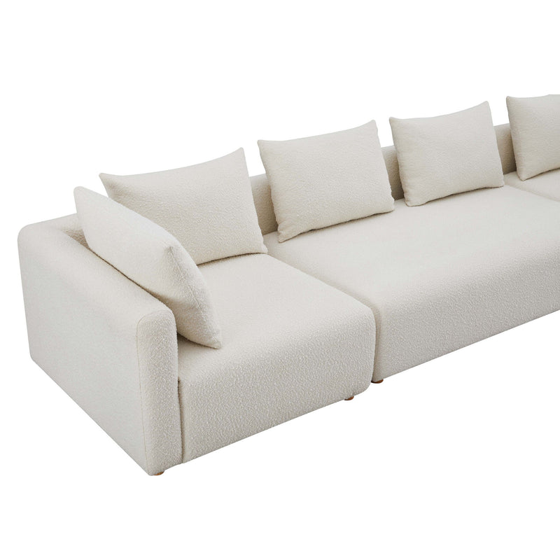 Hangover - Boucle Sofa - Cream - R&R Furniture Gallery (Fountain Valley, CA)