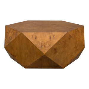 Hughes - Geometric Coffee Table - Dark Brown