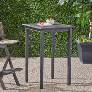 Outdoor Minimalist Acacia Wood Square Bar Table - R&R Furniture Gallery (Fountain Valley, CA)