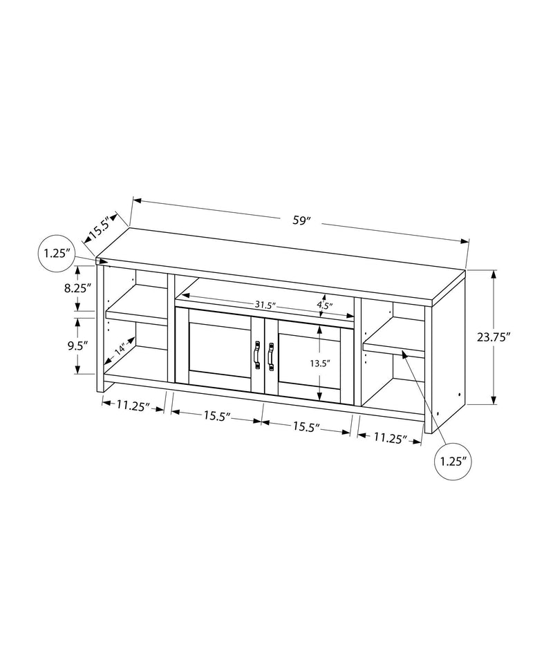 TV Stand Console Media Entertainment Center Storage Cabinet For Living Room - R&R Furniture Gallery (Fountain Valley, CA)