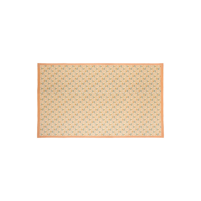 TOV Furniture Dolce placemat set featuring elegant table cloths with intricate patterns on a wooden dining table.