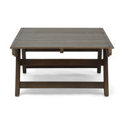 Outdoor Acacia Wood Coffee Table With Open Slat Design - R&R Furniture Gallery (Fountain Valley, CA)