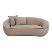 Jenny - Faux Mohair Loveseat - Taupe - R&R Furniture Gallery (Fountain Valley, CA)