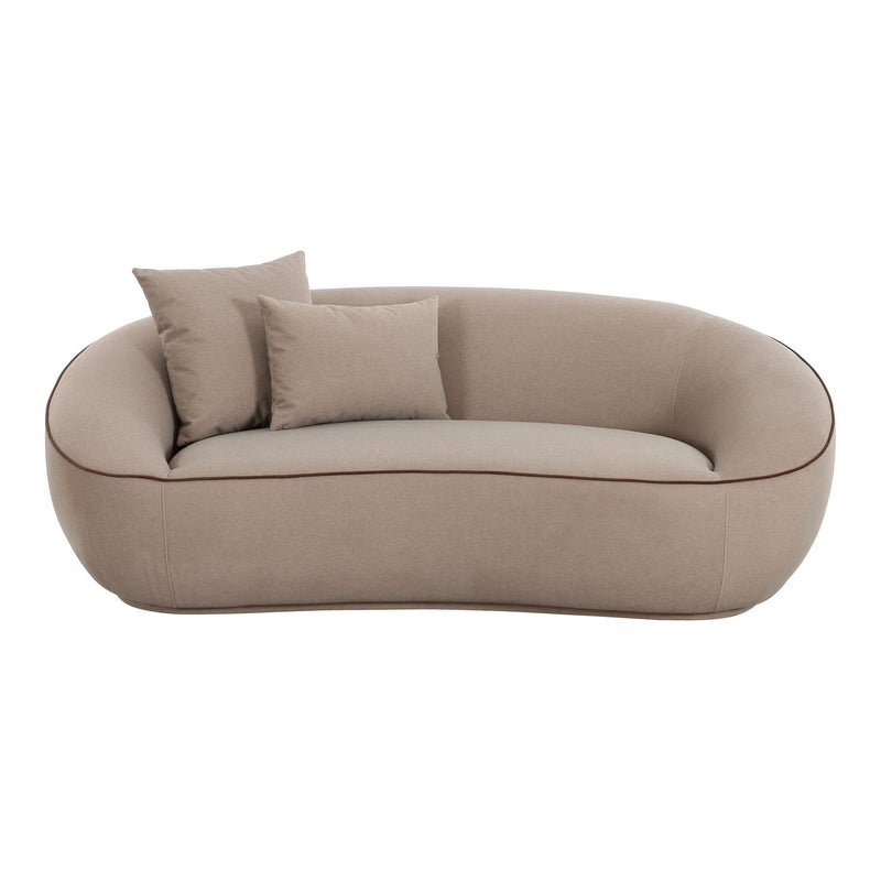 Jenny - Faux Mohair Loveseat - Taupe - R&R Furniture Gallery (Fountain Valley, CA)