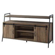 Rashawn - TV Stand - Rustic Oak & Black - R&R Furniture Gallery (Fountain Valley, CA)