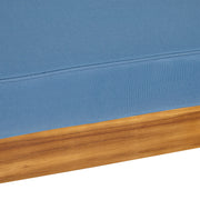 Outdoor Acacia Wood Patio Chair With Fabric Cushion - R&R Furniture Gallery (Fountain Valley, CA)