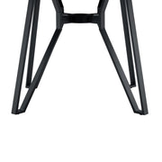 Mid Century Modern Round Dining Table With Metal Legs And Open Shelf - R&R Furniture Gallery (Fountain Valley, CA)