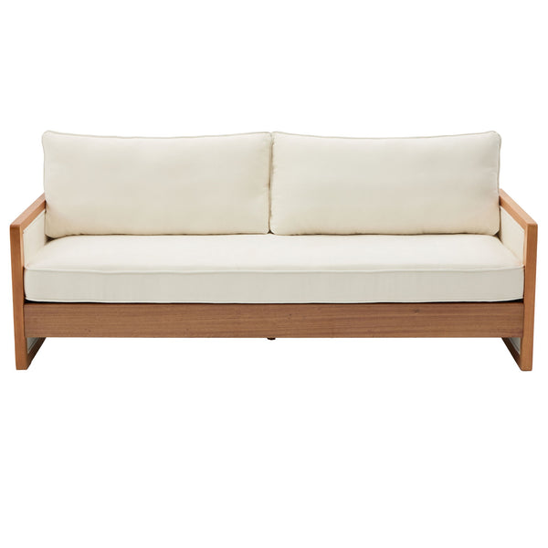 Modern 3 Seater Sofa With Armrests, Living Room Couch