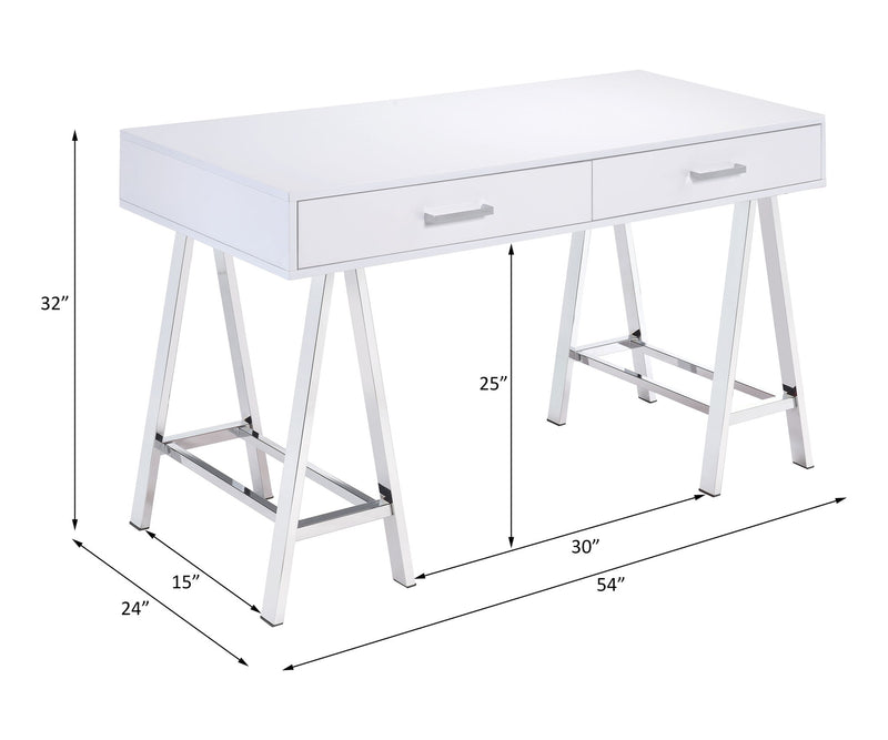 Coleen - Writing Desk With USB - R&R Furniture Gallery (Fountain Valley, CA)