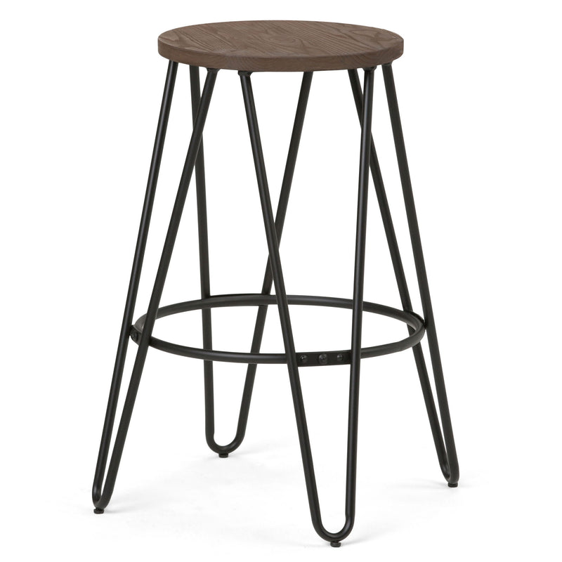 Simeon - Multifunctional Metal Stool With Wood Seat - R&R Furniture Gallery (Fountain Valley, CA)