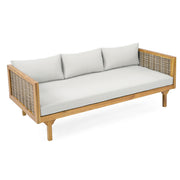 Claremont - 3 Seater Daybed Teak Acacia Wood Water Resistant Cushions - R&R Furniture Gallery (Fountain Valley, CA)