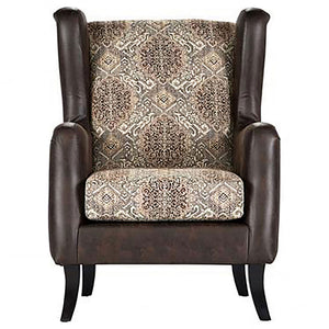 Brookridge - Wingback Accent Club Chair - Brown