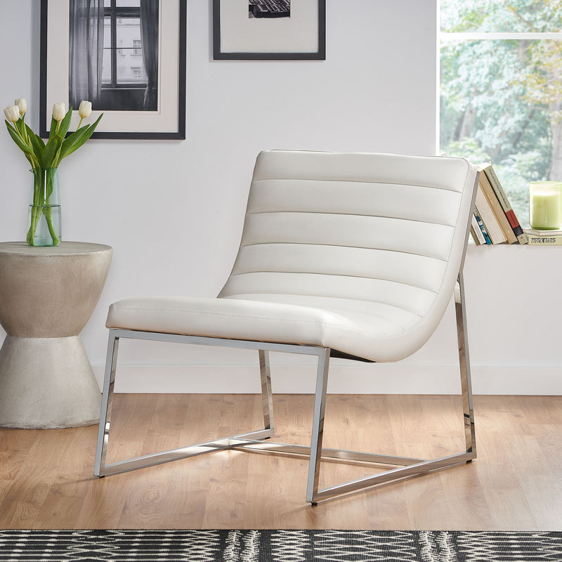 Wilmouth - Roll Occasional Chair - White - R&R Furniture Gallery (Fountain Valley, CA)