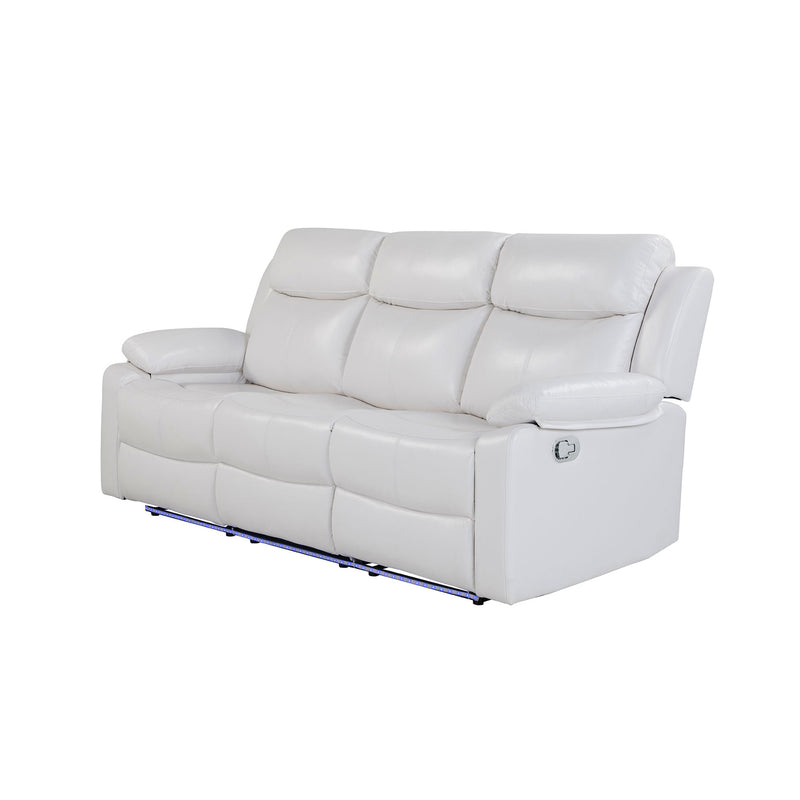 Blanche - Reclining Sofa With LED Lights - R&R Furniture Gallery (Fountain Valley, CA)