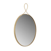 Ravina - Round Wall Mirror - Braided Brass - R&R Furniture Gallery (Fountain Valley, CA)