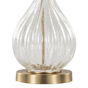 Pair of Lumi Source Jenny contemporary table lamps with sleek, modern designs and neutral-colored shades in a set of two.