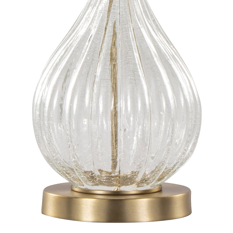 Pair of Lumi Source Jenny contemporary table lamps with sleek, modern designs and neutral-colored shades in a set of two.