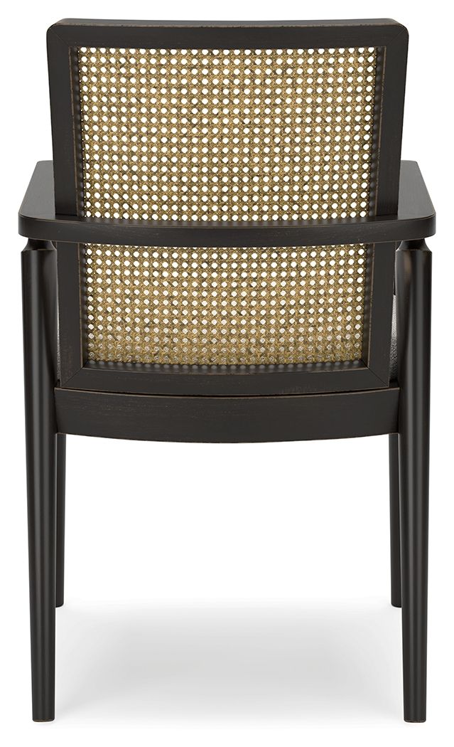 Galliden - Dining Upholstered Arm Chair (Set of 2) - Black - R&R Furniture Gallery (Fountain Valley, CA)