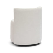 Alyssa - Chenille Rolling Desk Chair - Cream - R&R Furniture Gallery (Fountain Valley, CA)