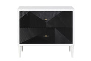 Dubni - Accent Table - White & Black - R&R Furniture Gallery (Fountain Valley, CA)