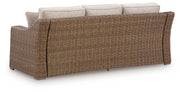 Laguna Heights - Sofa With Cushion - Beige - R&R Furniture Gallery (Fountain Valley, CA)
