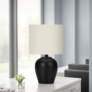 Lighting, Table Lamp, Transitional - Black / Cream - R&R Furniture Gallery (Fountain Valley, CA)