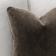 Velvet accent pillow by Classic Home featuring heirloom-quality velvet fabric, perfect for adding elegance to living spaces.